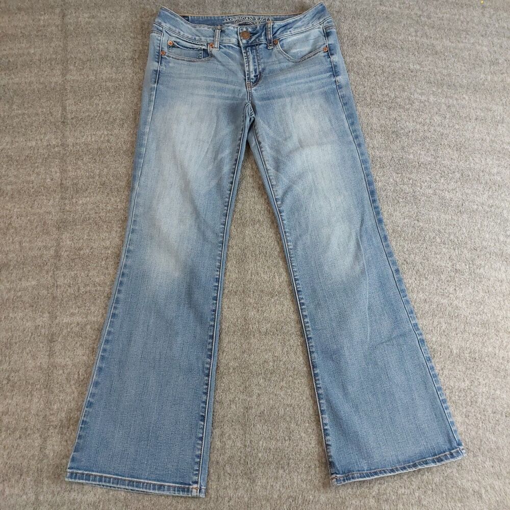 American Eagle Favorite Boyfriend Super Stretch Jeans Women's 8 (Fit 32x30) Blue - Picture 2 of 8